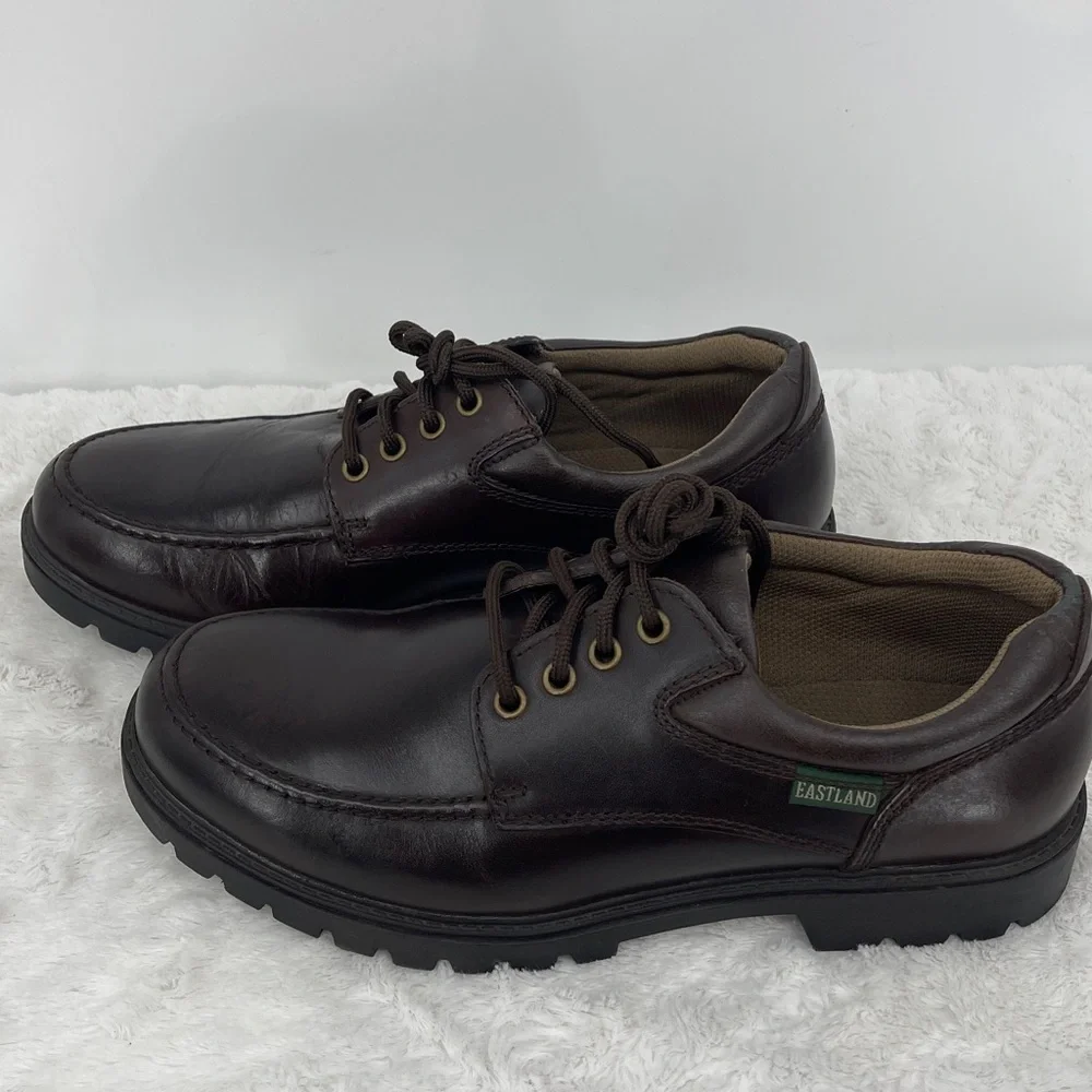 EASTLAND CONWAY Men's Brown Leather Shoes SIZE 10.5D